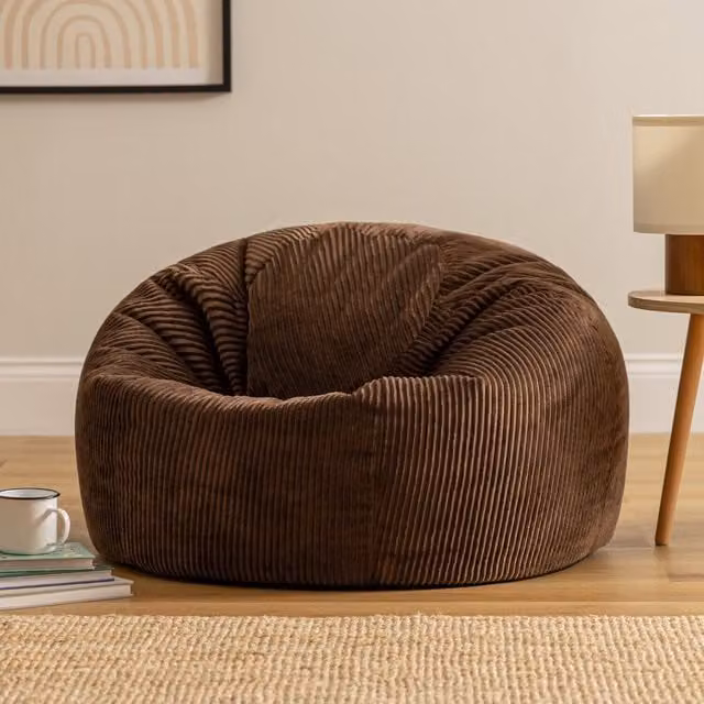ICON Classic Cord Bean Bag in Brown