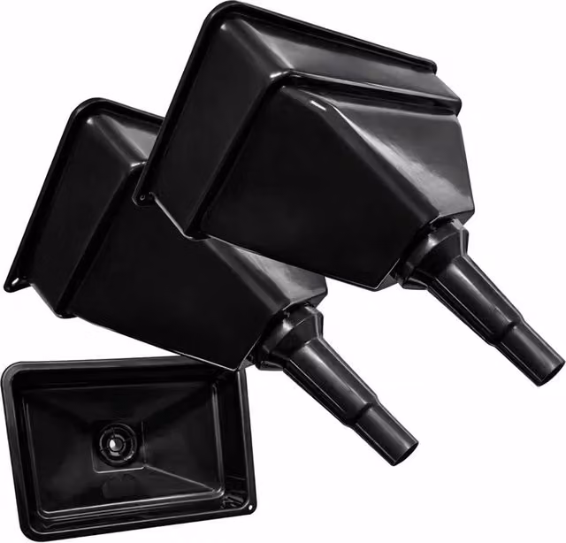 Havendro Large Rectangular Tractor Funnel with Filter, Black – 1