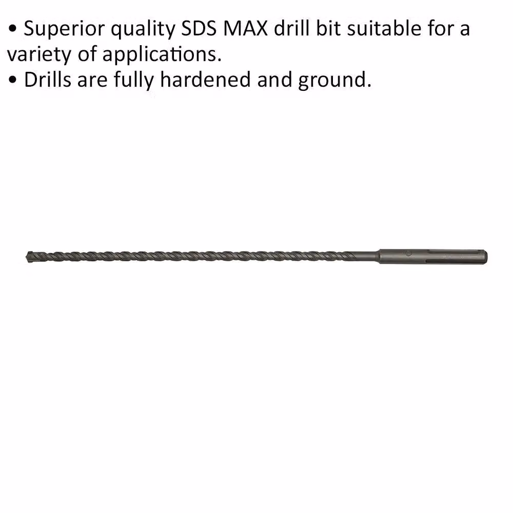 Loops SDS Max Masonry Drill Bit, Grey and Multicolour, Diameter: 14 mm, Length: 540 mm – 2