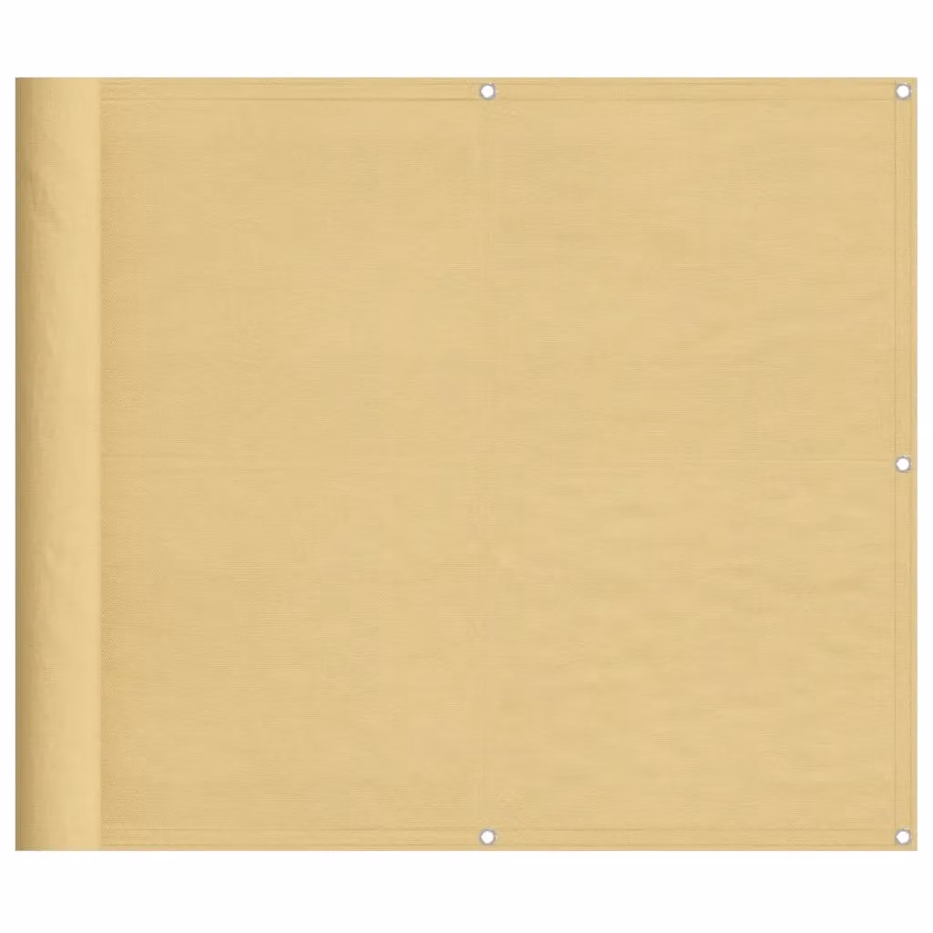 Berkfield Home Sand and Yellow Balcony Screen, W: 90 cm, H: 600 cm, 100% Polyester Oxford – 2