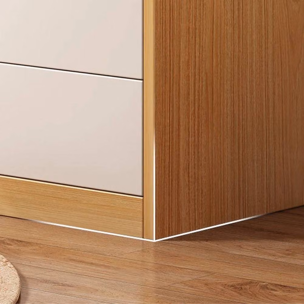 VOGREX Wide 6 Drawer Tall Bedroom Storage Chest in White Matt MDF – 4