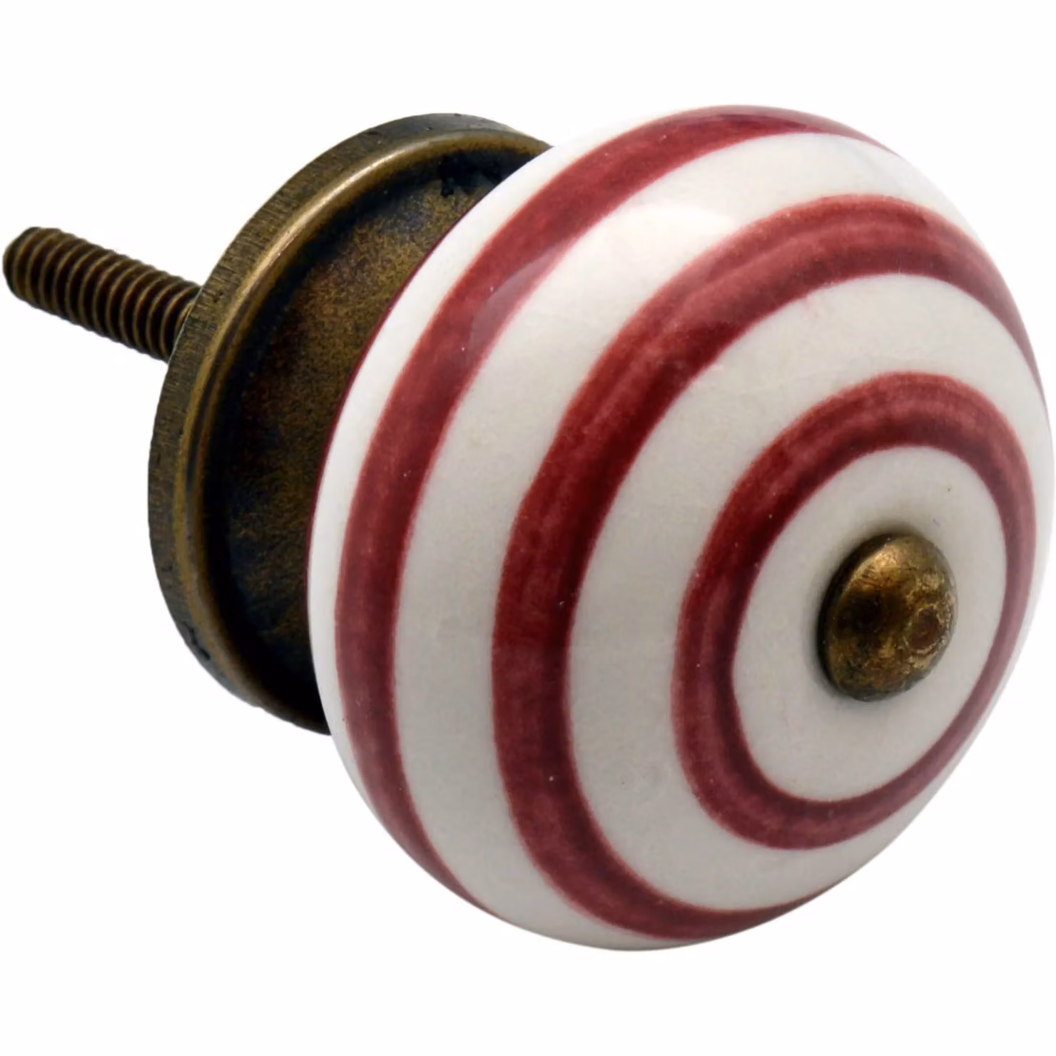 Nicola Spring Round Ceramic Cabinet Knob in Red – 2