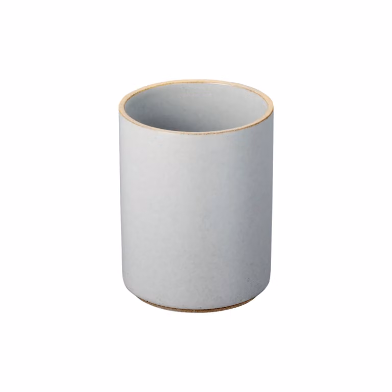Hasami Porcelain Medium Gloss Grey Tabletop Planter