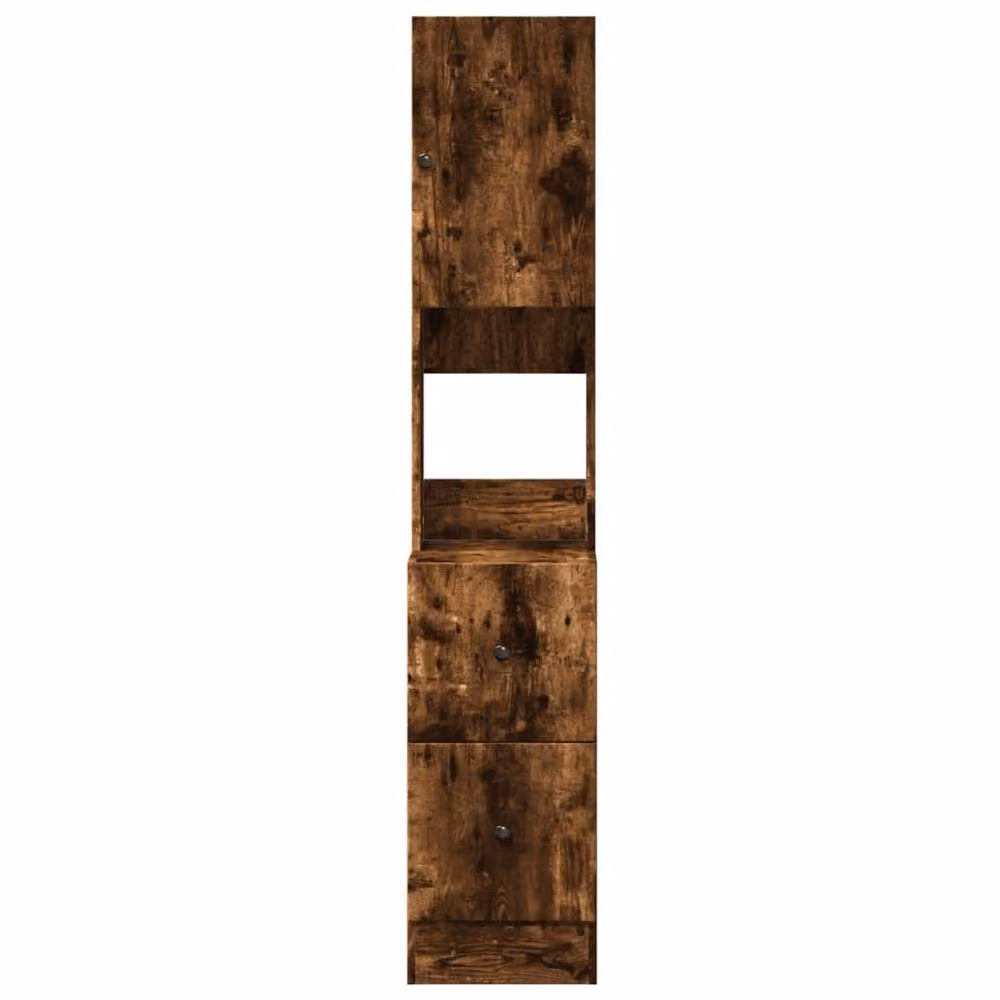 Berkfield Home Smoked Oak Kitchen Cabinet in Brown, W/D/H: 35 x 50 x 180 cm – 3