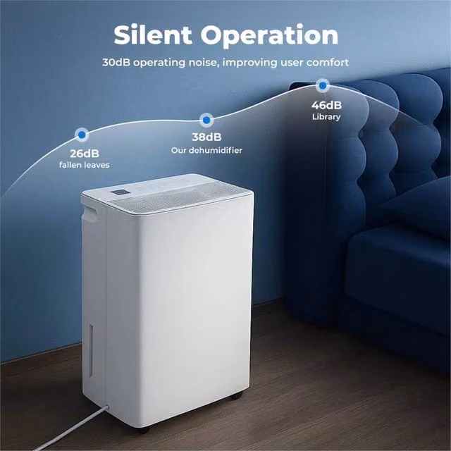 EONLION 10L Large Dehumidifier and Air Dryer with Ioniser in White – 1