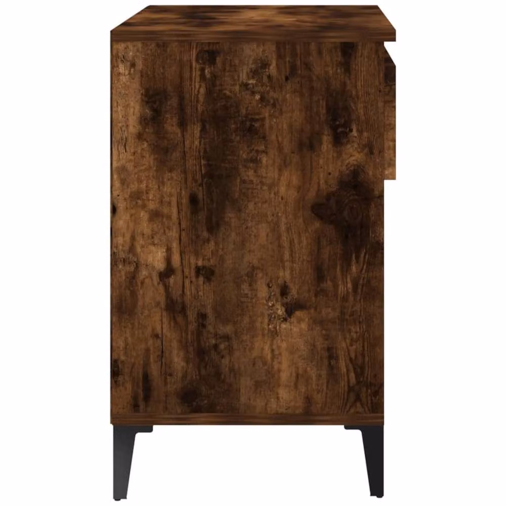 Berkfield Home Shoe Cabinet in Smoked Oak Brown, W/D/H: 70 x 36 x 60 cm – 5