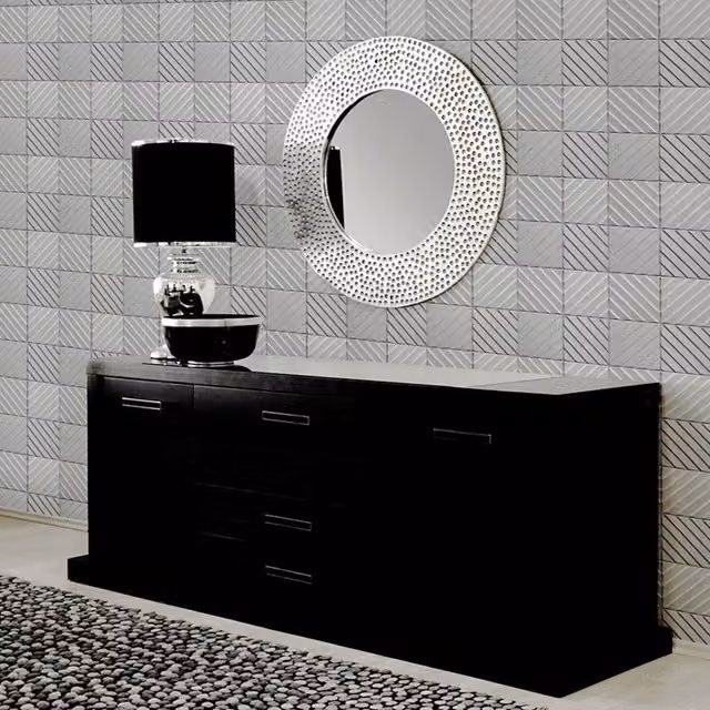 Arthouse Geometric Abstract Textured Vinyl Wallpaper in Grey and Silver