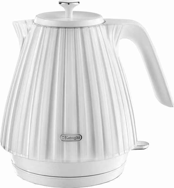 DeLonghi Ballerina Kettle, 1.7 l, White and Transparent