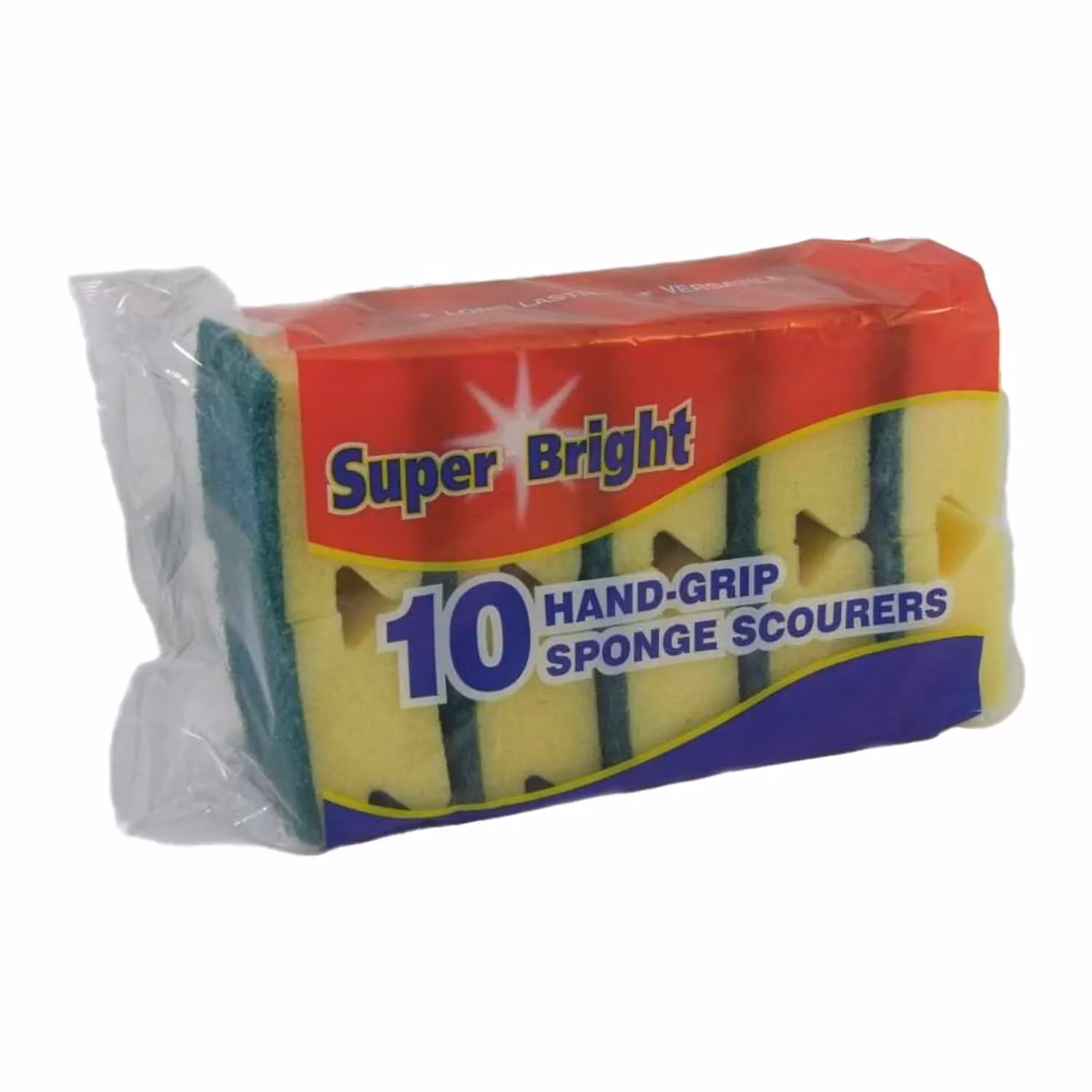 Superbright Hand Grip Sponge Scourers, Pack of 10, Yellow – 2