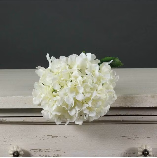 KDMD Tintagel White Artificial Hydrangea Flowers