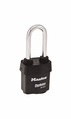 Master Lock ProSeries Weather Tough Steel Padlock with 54mm Shackle in Black