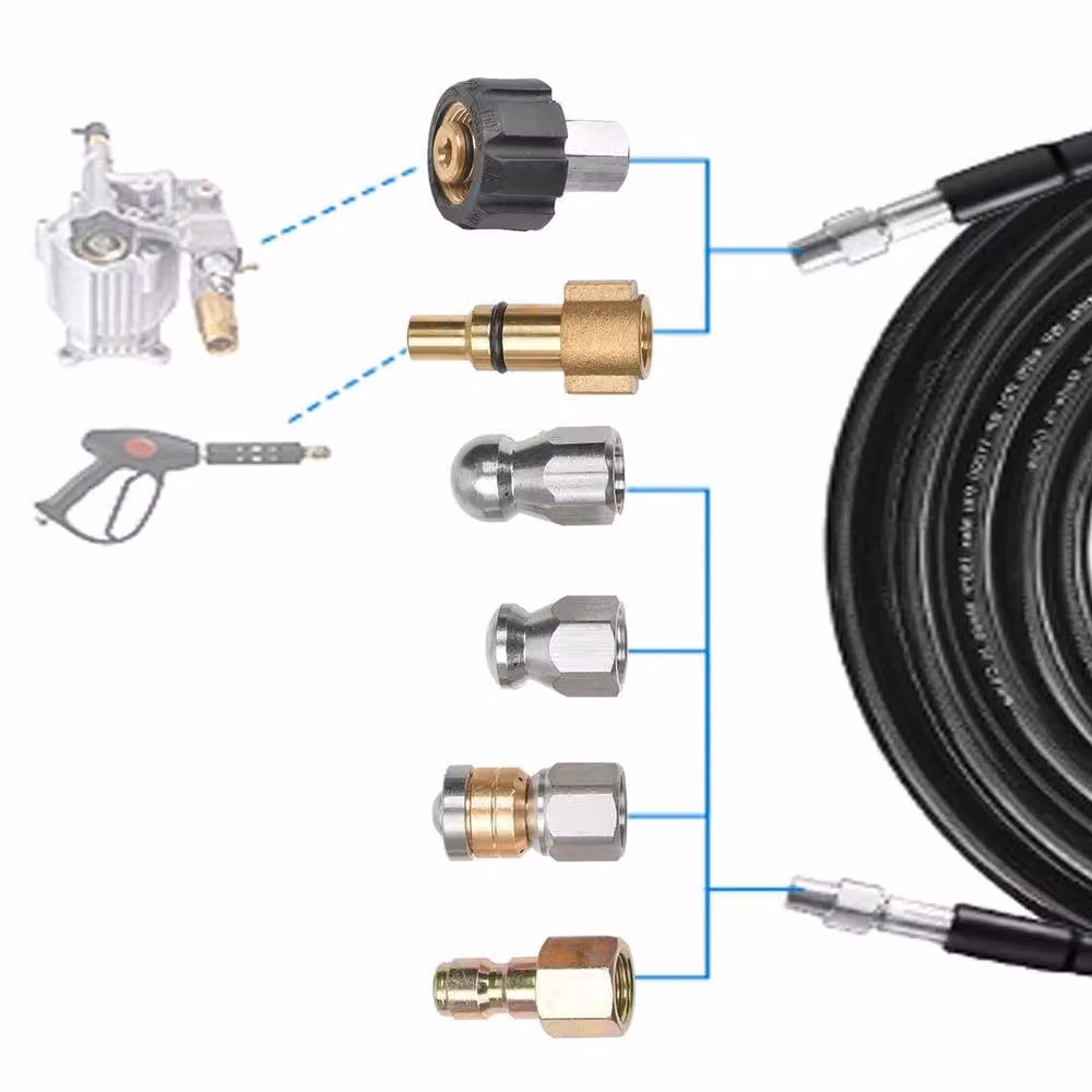 NESTLUNE 30m Replacement High Pressure Washer Hose Pipe in Black – 3