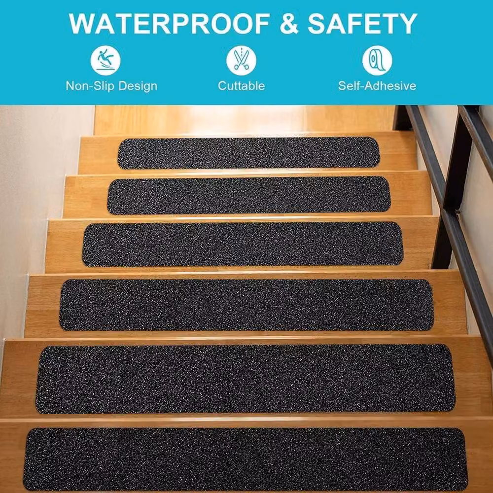 FLAVORA Anti Slip High Grip Self Adhesive Strips, Black, W: 52 cm, L: 1000 cm – 3