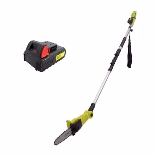 Garden Gear Cordless Telescopic Pole Chainsaw with 3m Extendable Reach, 30 Degree Adjustable Head, 2 x 20V Lithium-ion Batteries and Charger – 1