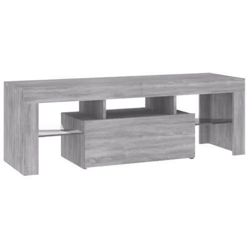 vidaXL Modern Grey TV Cabinet with LED Lights W/D/H: 120 x 35 x 40 cm – 2