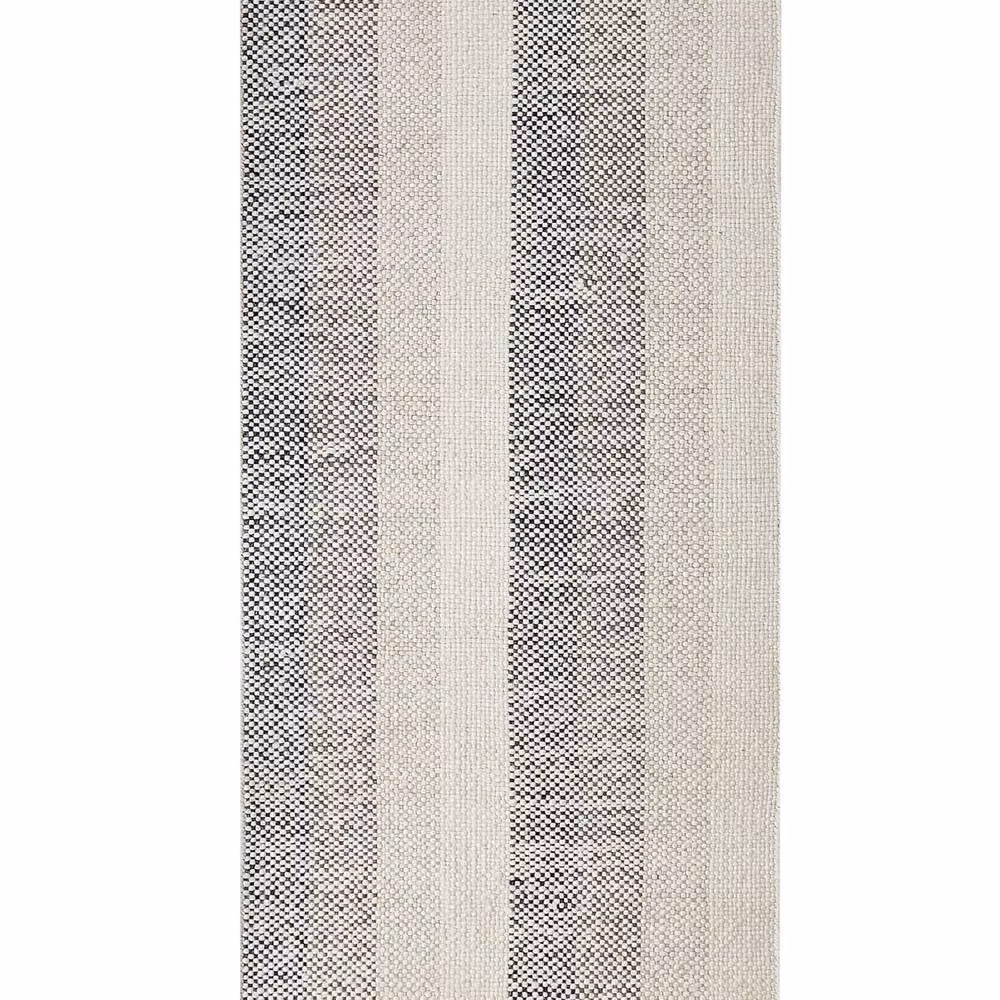 Wyld and Coco Off-White Handwoven Wool Rug with Fringes, W: 80 cm, L: 150 cm – 2