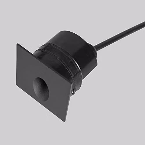 Netlighting Icon Square LED Outdoor Recessed Wall Lamp, Black, Warm White 3000K, IP65 – 3
