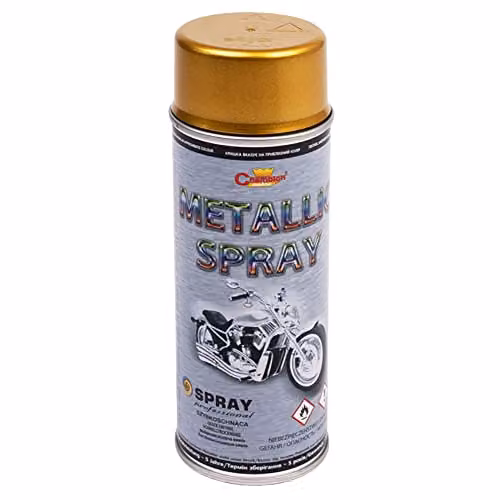 Sola Gold Metallic Acrylic Spray Paint, 2 x 400 ml, Gloss Finish for Metal and Wood – 2