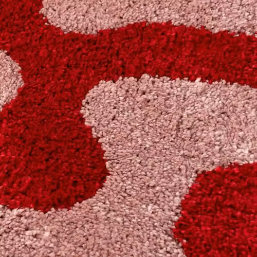 THE RUGS Joli Area Rug in Doodle Red and Pink, Modern Abstract Design, W: 200 cm x D: 290 cm – 4