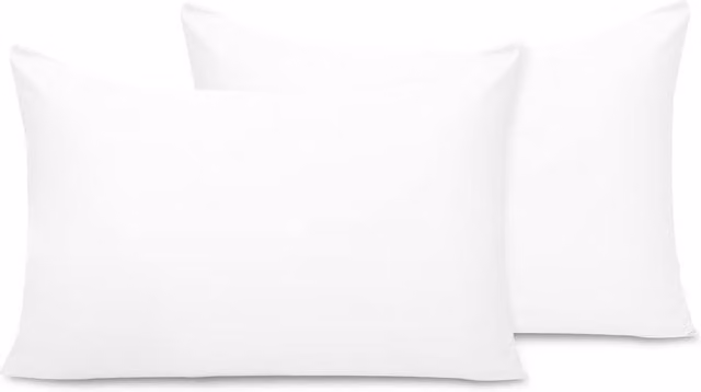 Lazzaro Home Premium 6-Piece Microfibre Pillowcase Set in White, Standard Size