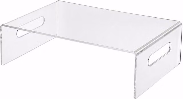 KORVIXA Clear Acrylic Monitor Riser, W/D/H: 30.0 x 20.0 x 8.5 cm – 1