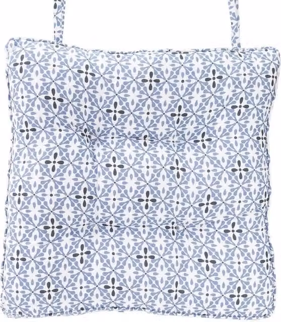 Ascalon Design Ltd Box Seat Pad in Blue, W: 45 cm, D: 45 cm, H: 6 cm