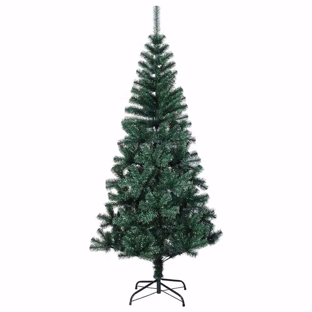 Berkfield Home Artificial Pre-lit Christmas Tree in Green, Height: 210 cm – 3