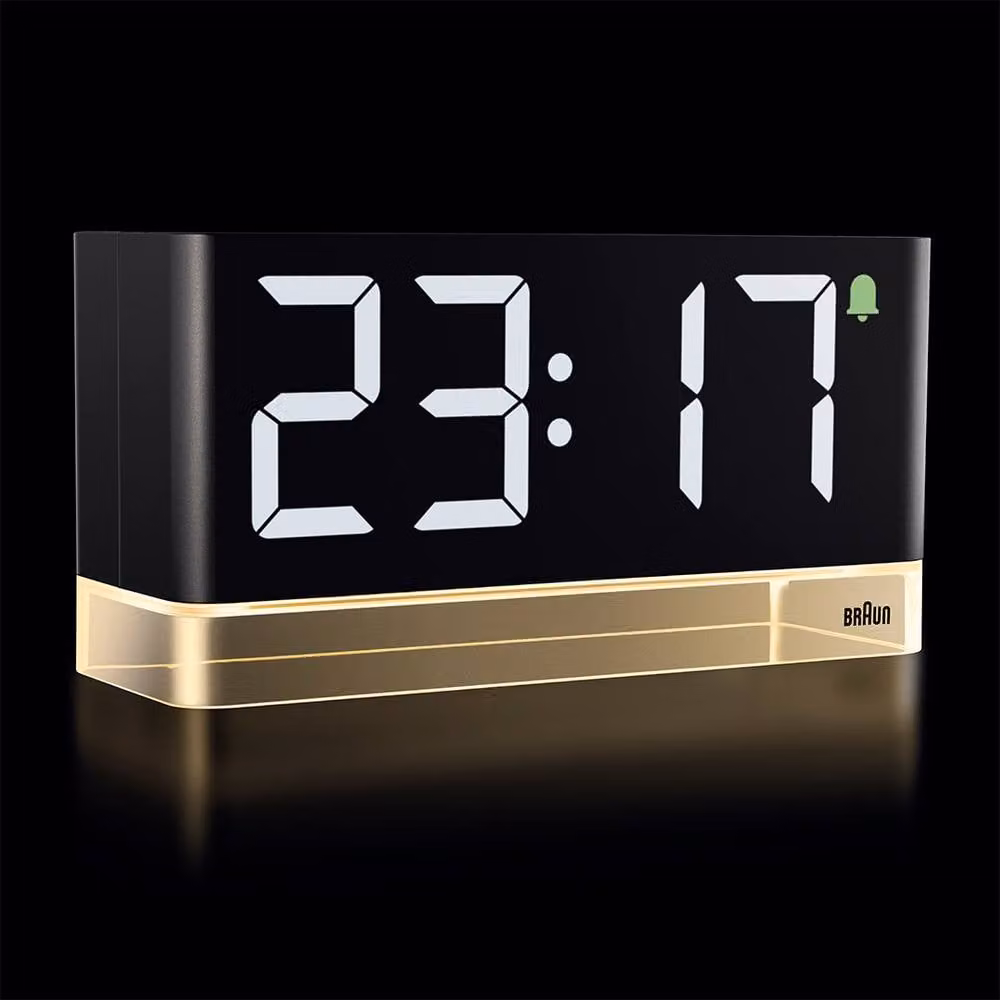 Braun Bedside LED Alarm Clock in Black – 2