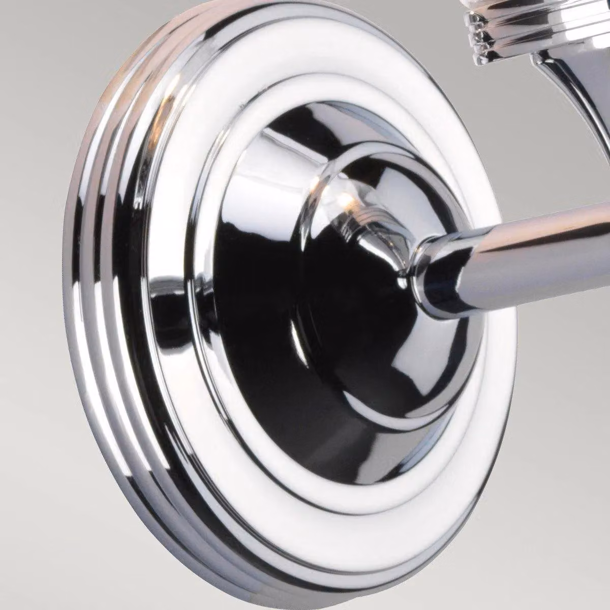 Netlighting Austen 1 Light Bathroom Wall Light in Polished Chrome and Grey with G9 Bulb Holder (IP44) – 2