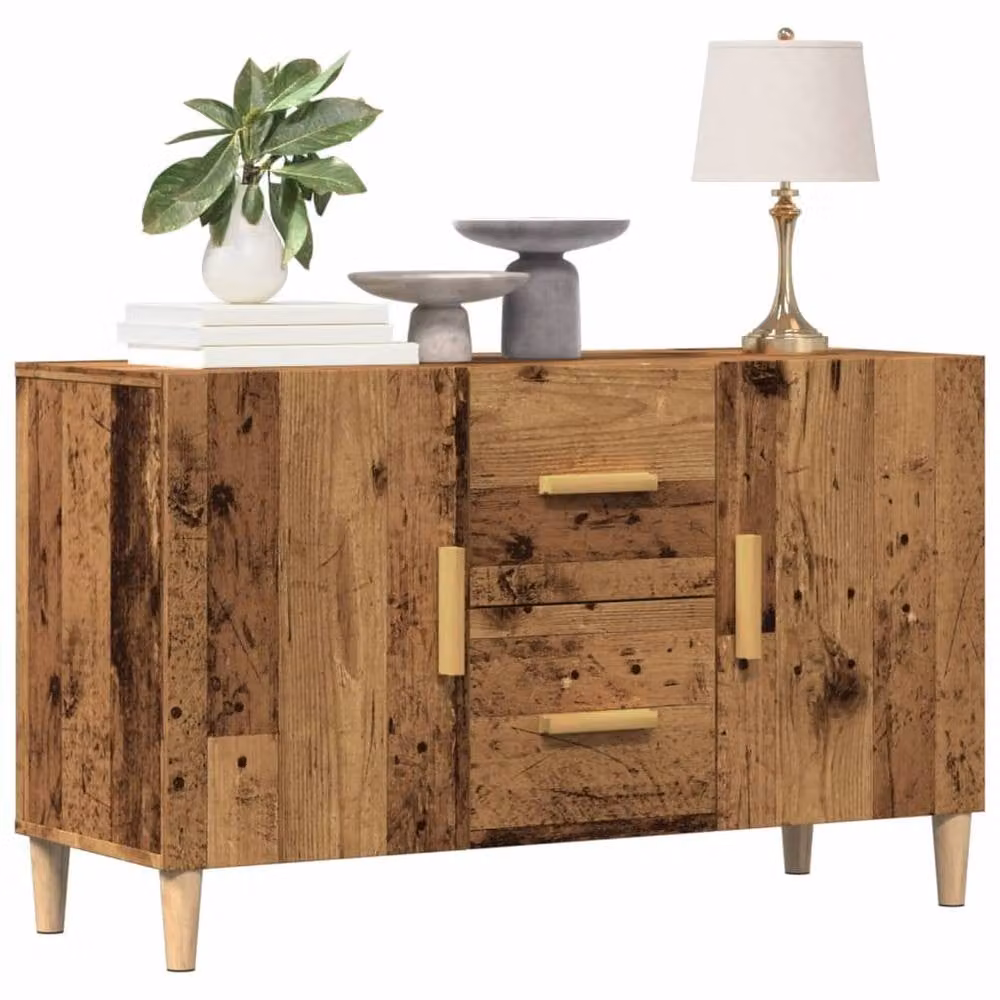 Berkfield Home Old Wood Sideboard in Brown, W/D/H: 100 x 36 x 60 cm – 2