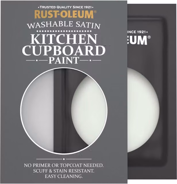Rust-Oleum Kitchen Cupboard Satin Finish Tester Sachet in Sage Mist, 10ml