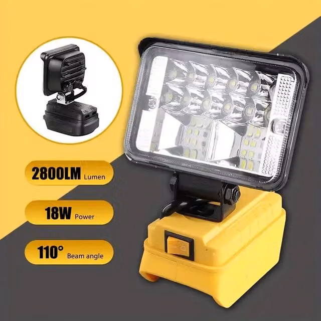 SPETLEK 3 inch Yellow LED Work Floodlight with 18 SMD LEDs