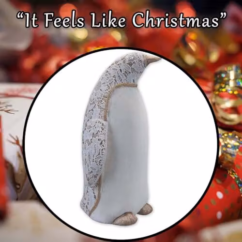 VFM e-Store White Christmas Penguin Decoration, W/H: 24 x 38 cm – 6