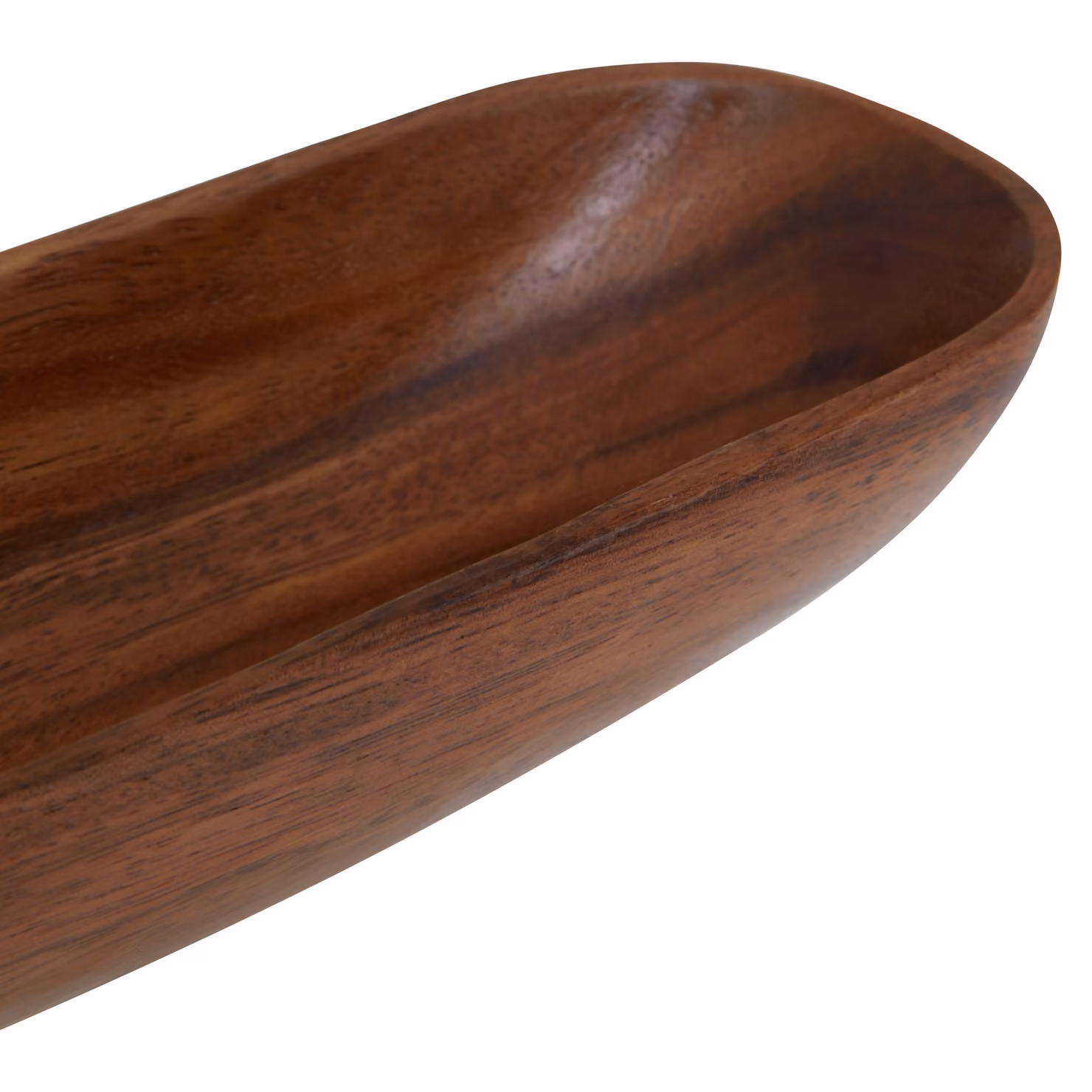 Orsina Small Oval Acacia Wood Dish in Natural Brown and Beige – 3