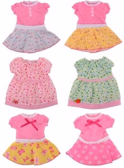 UMKYTOYS Creative Fashionable Doll Clothes in Multicolour and Pink