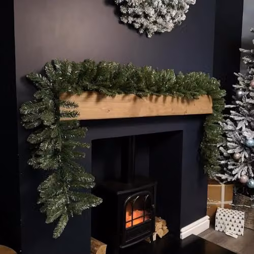 Snowtime Plain Green Kateson Fir Christmas Garland