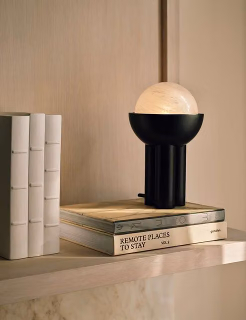 M&S x Kelly Hoppen Globe Table Lamp in Black