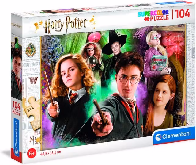 Clementoni Harry Potter 104 Piece Jigsaw Puzzle, Multicolour, W: 48.5 cm, H: 33.5 cm, D: 33.5 cm