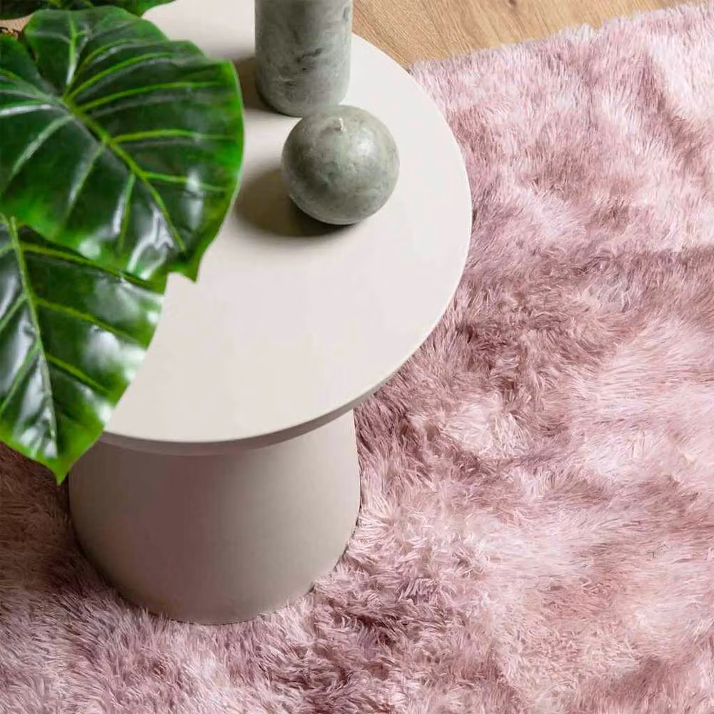 Berkfield Home NAVARRA Shaggy High Pile Rug, Pink, W: 200 cm, D: 290 cm – 3