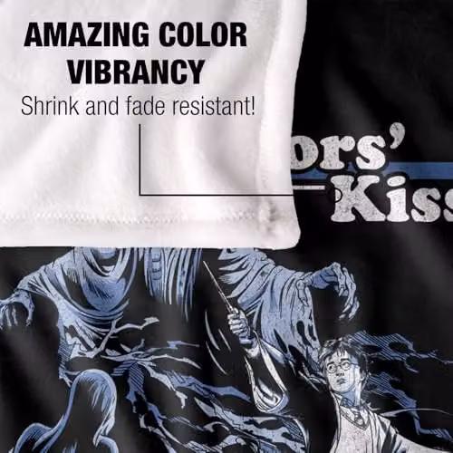 LOGOVISION Harry Potter Dementors Kiss Vintage Silky Touch Super Soft Fleece Throw Blanket, Multicolour, W: 91.44 cm x D: 147 cm – 3