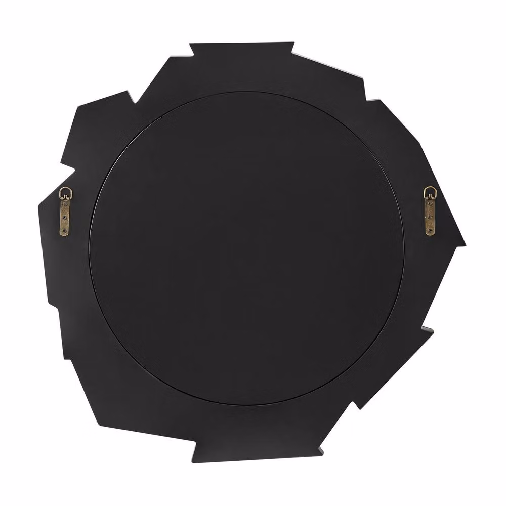 FurnitureboxUK Jewel Medium Abstract Round Wall Mirror in Clear, Diameter: 77 cm – 2