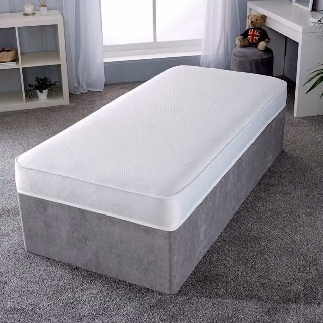 The Foam People Deep Core Cool Touch All-Foam Medium Firm Mattress, White, W/D/H: 140 x 200 x 15.24 cm