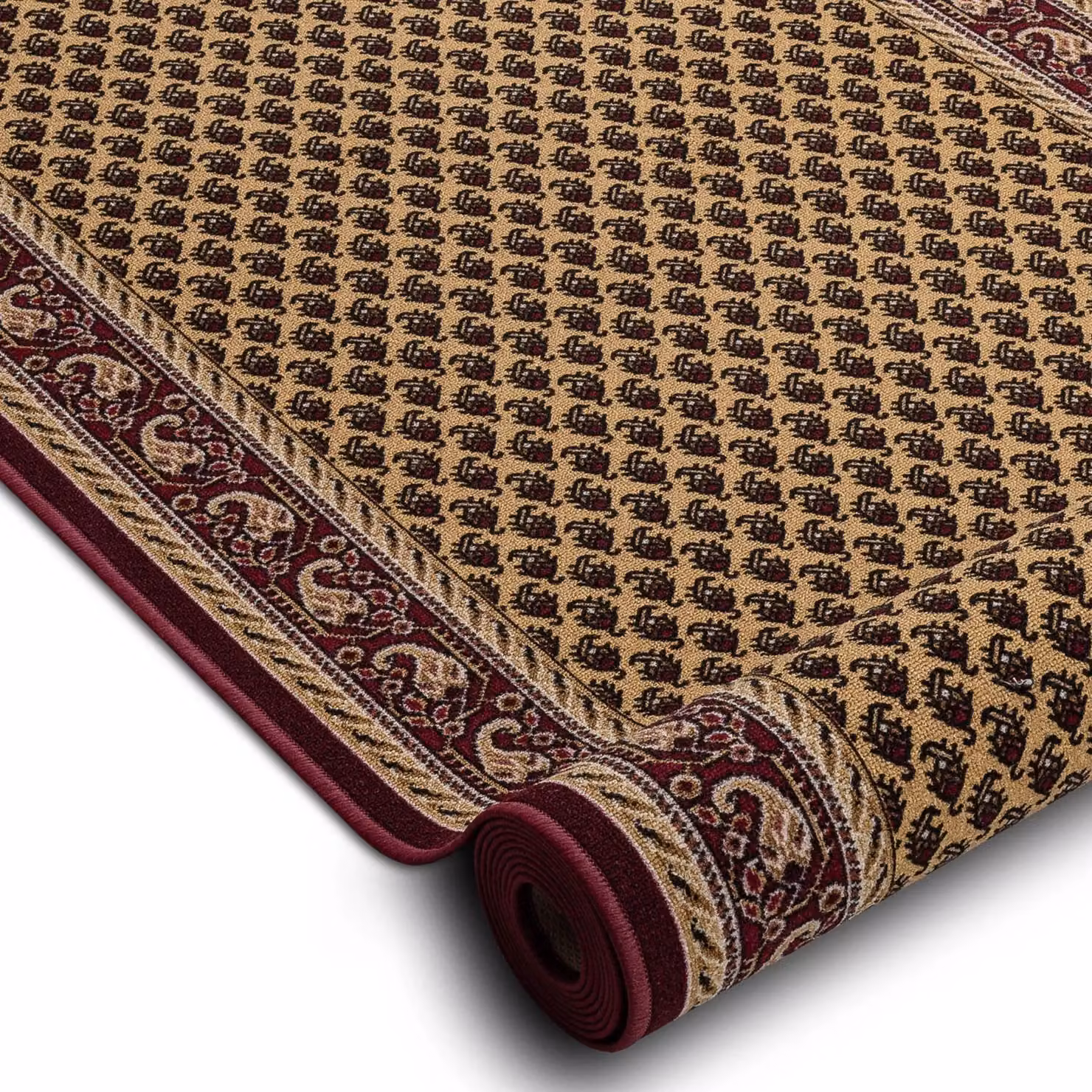 RugsX Inca Anti-Slip Runner in Beige, W: 80 cm, L: 410 cm – 2