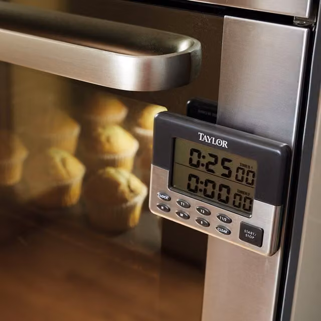 Taylor Pro Stainless Steel Dual Event Digital Timer - Black