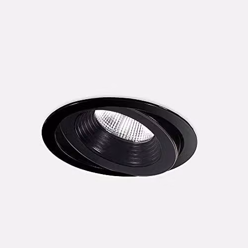 Netlighting Dako Adjustable Outdoor LED Recessed Downlight, Black, 3000K, IP65, IK06