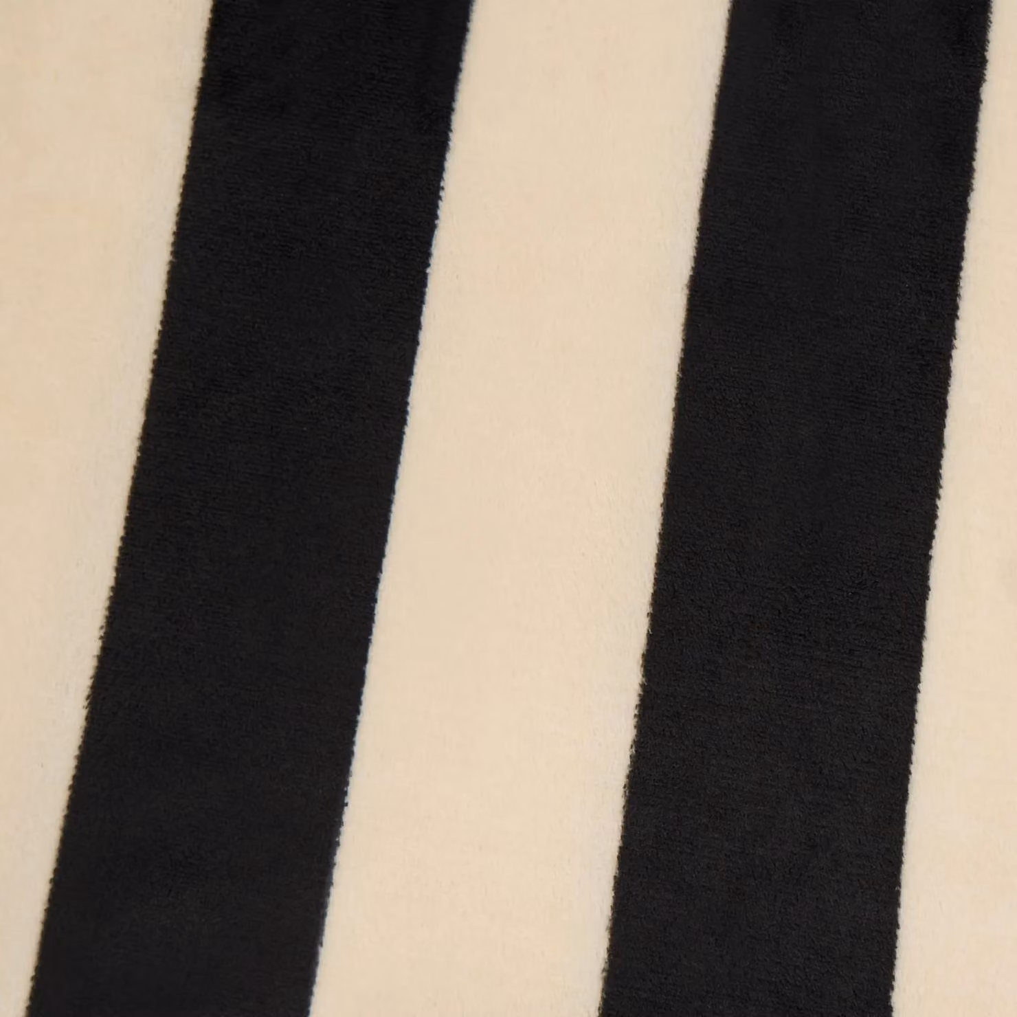 OHS Striped Polyester Fleece Throw Blanket in Black and White, W/D/H: 125 x 150 cm – 5