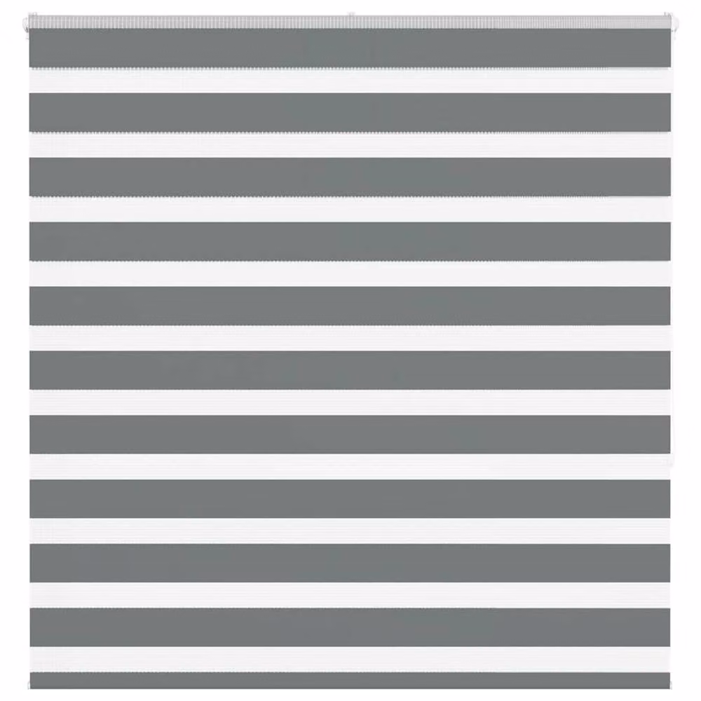 Berkfield Home Elegant Zebra Blind in Dark Grey, W: 140 cm, H: 150 cm – 2