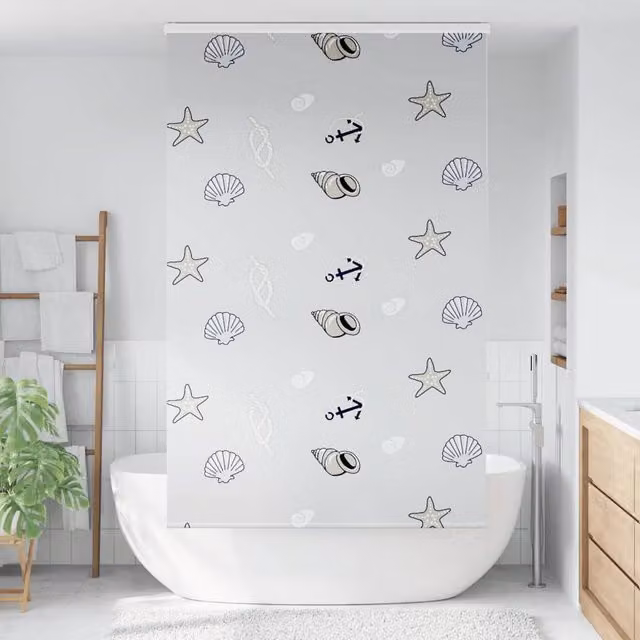 Berkfield Home Shower Roller Blind with Cassette in Light Grey, W/H: 140 x 240 cm