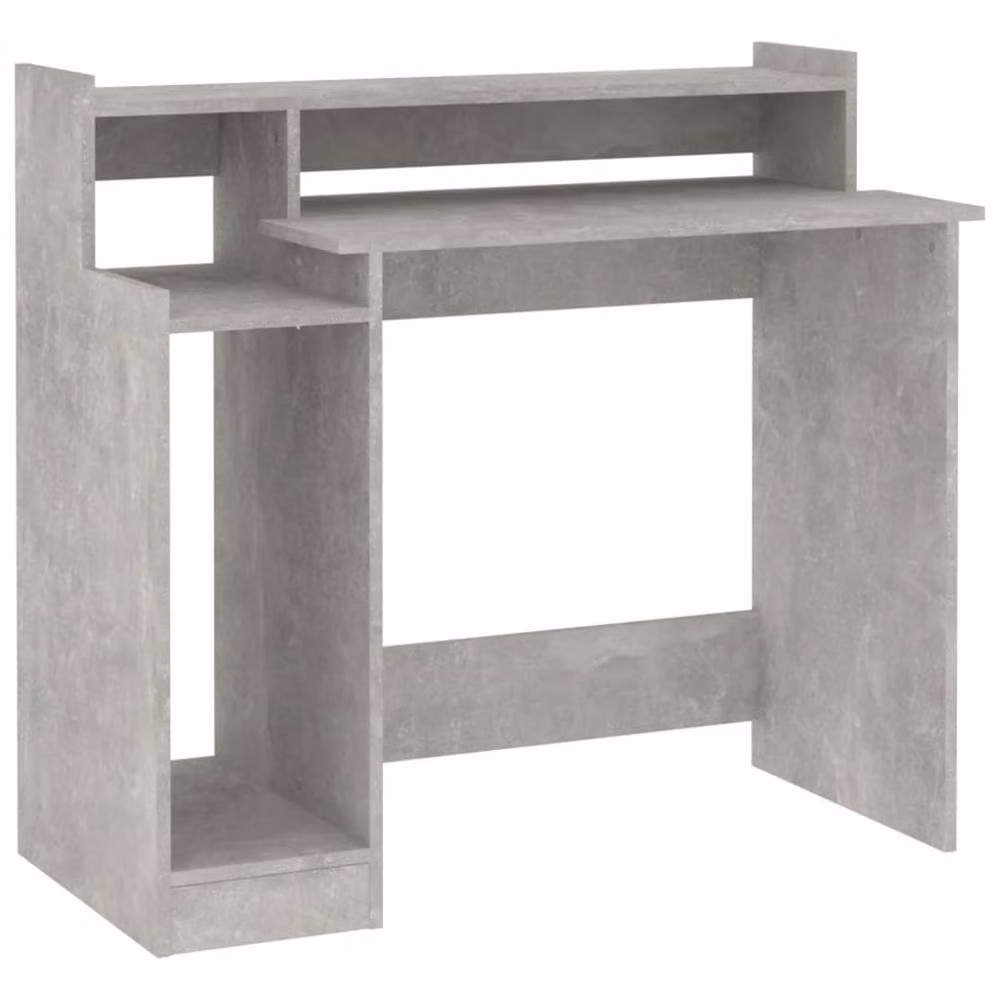 Berkfield Home Modern Computer Desk in Grey, W/D/H: 97 x 45 x 90 cm – 2