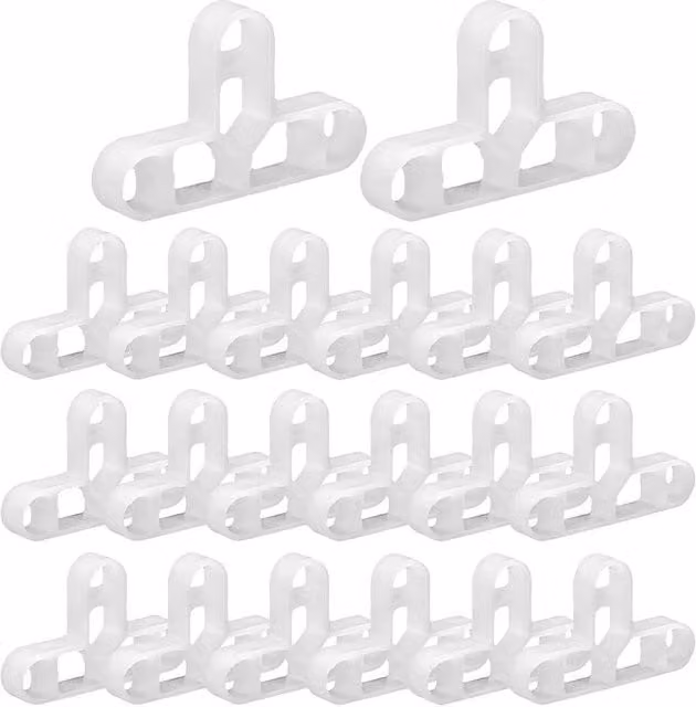 SPETLEK 10mm T-Shaped Brick Tile Spacers for Brick Slips, White, 100 Pieces – 1